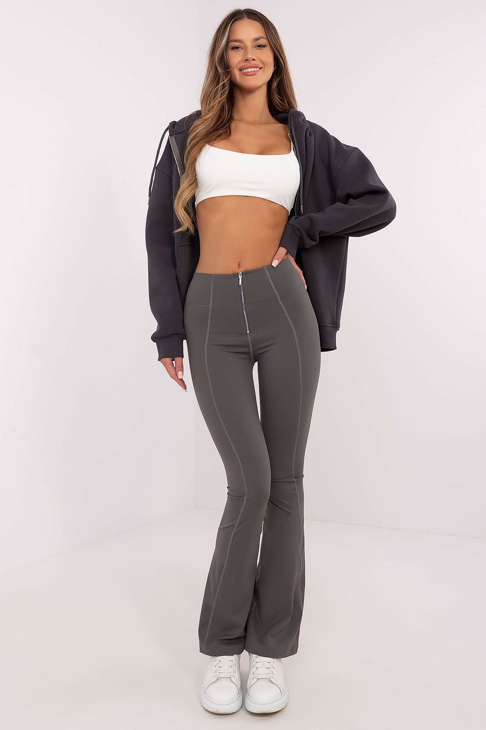 Leggings grande taille couleur gris