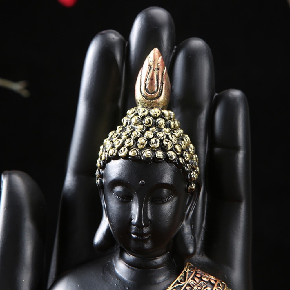 Palm-Buddha-Statue-Resin-Handmade-Thailand-Buddhism-Hindu-Fengshui-Meditation-Sculpture-Home-Decoration