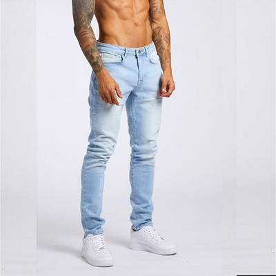 Jean-Slim-en-Denim-pour-homme-pantalon-r-tro-extensible-d-contract-coupe-crayon-fermeture-clair