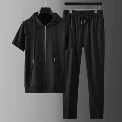 Ensemble-d-contract-capuche-pour-hommes-surv-tement-cor-en-streetwear-jogging-taille-lastique-v-tements