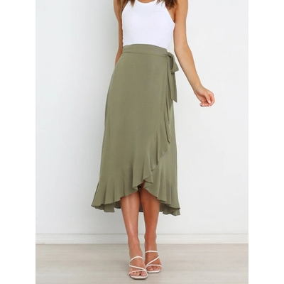 Jupe longue en tissu mousseline pour femmes - Mode/Robes et Jupes - Merci Boutique