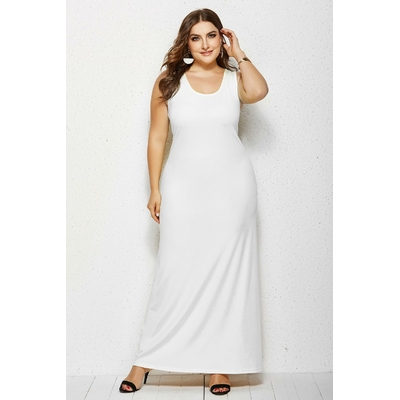 Robe-longue-sexy-d-contract-e-col-rond-pour-femmes-robe-de-plage-monochrome-robes-de