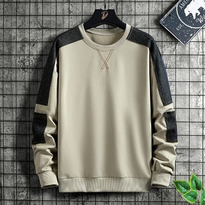 Sweat-shirt-d-contract-col-rond-pour-homme-pull-capuche-manches-longues-taille-S-5XL-nouvelle