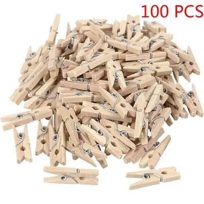 Mini-Clips-en-Bois-Naturel-pour-pingles-illant-Papiers-Photos-D-coratifs-100x2-5-cm-0