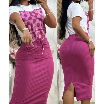 Ensemble-haut-et-jupe-fendue-Wstring-imprim-graphique-floral-pour-femmes-tenues-d-contract-es-pour