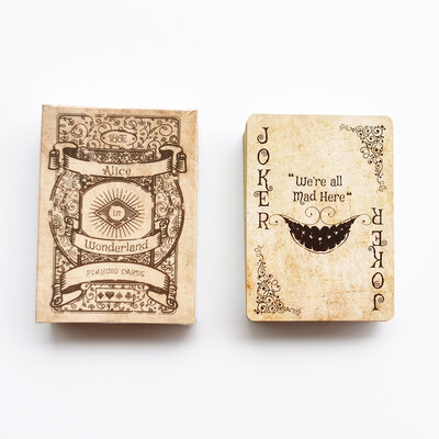 Cartes-jouer-de-Style-Vintage-Alice-dans-le-jeu-cartes-jouer-de-Poker-jeux-de-soci