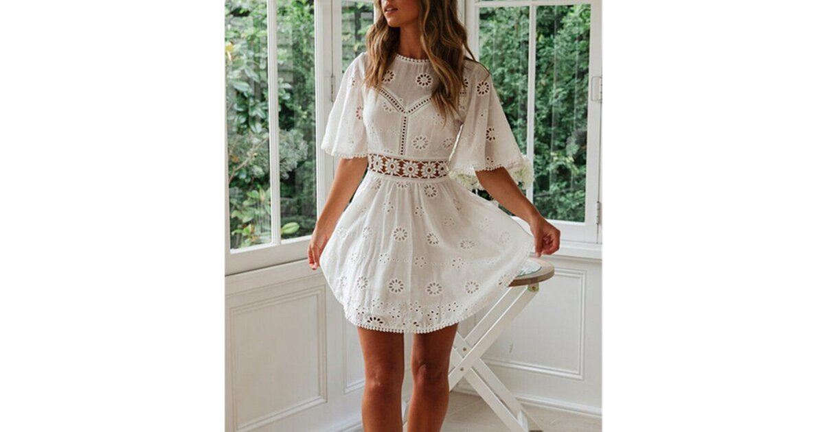 Jupe D'été En Dentelle Rose Femme Taille M - Neuve Sans étiquettes - Style Féminin Et Vintage