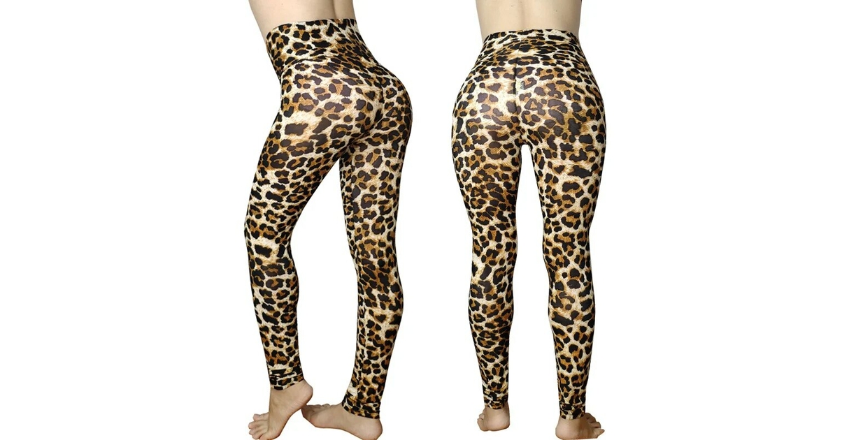 Legging taille haute motif léopard pour femme Mode/Legging et