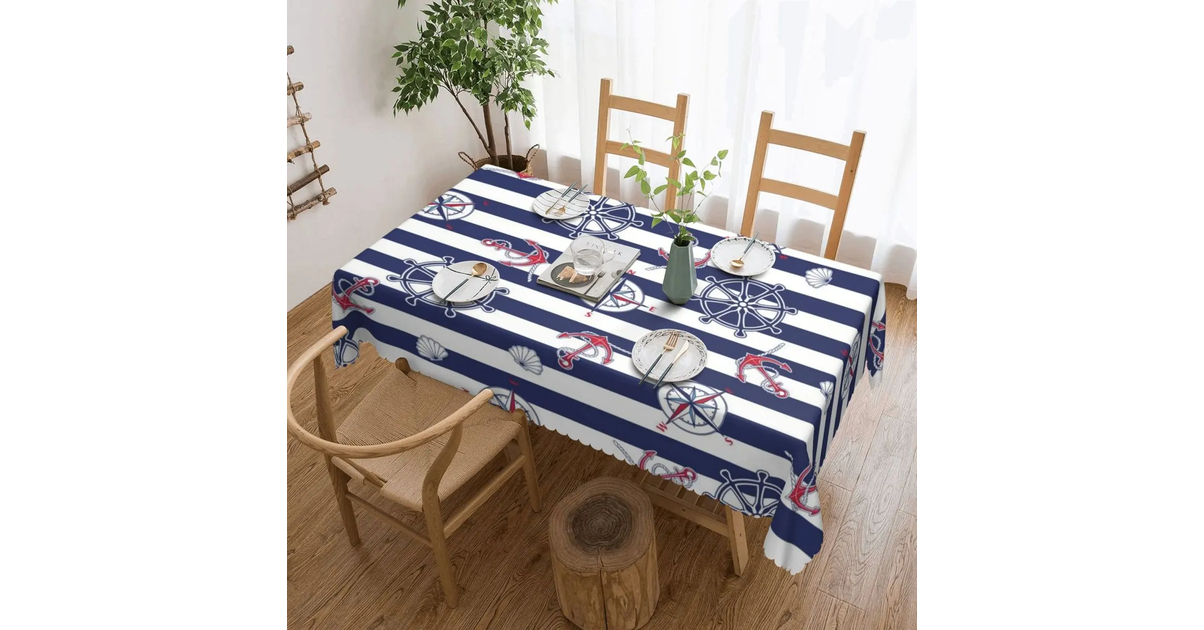 Nappe De Table Ronde Décorative Avec Flocons De Neige D'hiver à Pois, Pour Extérieur Et Intérieur, Pique-nique, Décoration De Fête De Noël, Convient Aux Tables Circulaires De 71,1 Cm, Rouge