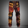 Pantalon-de-surv-tement-en-lin-pour-homme-jogging-d-contract-imprim-Floral-nouvelle-mode-t