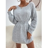 Mini-robe-tricot-e-de-couleur-unie-pour-femmes-col-rond-manches-longues-pull-robe-de