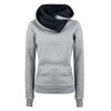 Sweat-shirt-capuche-bicolore-pour-femmes-d-contract-solide-manches-longues-poches-ample-sport-printemps-automne