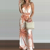 Combinaison-imprim-floral-vintage-pour-femmes-combinaison-boh-me-col-en-V-licou-dos-nu-fente