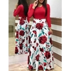 Robe-longue-imprim-Floral-pour-femmes-Vintage-col-rond-manches-courtes-l-gante-t-2020