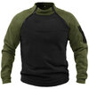 Sweat-capuche-col-montant-pour-homme-v-tement-ample-double-manches-couleur-patchwork-haut-tactique-respirant