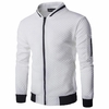 Cardigan-d-contract-carreaux-pour-hommes-sweat-shirt-zipp-en-peluche-veste-col-montant-coupe-couvertes