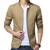 Blazer-d-contract-pour-homme-veste-d-affaires-solide-col-montant-poches-zipp-es-manteau-mince