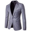 Blazer-D-contract-Simple-et-Confortable-Veste-Tremp-e-Revers-Coupe-Slim-pour-Documents