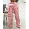 pantalon-cargo-rose-pour-femme-jambe-droite-monochrome-conception-multi-poches-taille-haute-cuir-pu-pantalon