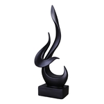 Statues-d-art-noires-objet-abstrait-d-coration-de-jardin-ext-rieur-cave-vin-int-rieur