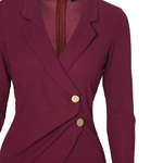 Robe-crayon-l-gante-pour-femmes-automne-bureau-Blazer-manches-longues-costume-d-hiver-Slim-robes