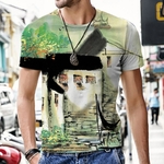 T-shirt-manches-longues-col-rond-homme-d-contract-s-rie-peinture-l-encre-impression-3d