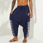 Baggy-pantalon-sarouel-pour-hommes-grande-taille-jambes-larges-d-contract-Vintage-jogging-l-entrejambe-Style