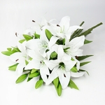 Bouquet-de-fleurs-artificielles-de-lys-blanc-38cm-5-pi-ces-fausses-plantes-pour-f-te