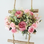 Roses-Artificielles-en-Soie-Fausses-Fleurs-D-coratives-Bouquet-de-Luxe-Arrangement-Floral-de-Grande-Qualit