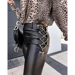 Pantalon-Long-moulant-en-cuir-PU-pour-femme-tenue-Sexy-lacets-avec-illets-et-cha-ne