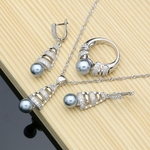 Ensemble-de-bijoux-de-mari-e-en-argent-925-boucles-d-oreilles-goutte-d-eau-pendentif