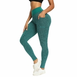 Leggings-de-poche-Anti-Cellulite-pour-femmes-pantalon-ruch-Push-Up-en-nid-d-abeille-taille