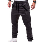 Meilleures-ventes-Pantalon-de-sport-pour-hommes-avec-cordon-de-serrage-bandes-zipp-es-poches-nou