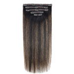 BHF-Extensions-de-cheveux-naturels-Remy-lisses-avec-Clips-70g-noir-brun-clair-ombr-miel