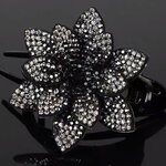 Pince-cheveux-en-strass-pour-femme-accessoire-la-mode-motif-fleur-bec-de-canard-pingle-cheveux