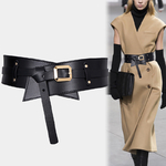 Ceintures-n-ud-pour-manteau-kaki-Super-large-robe-noir-doux-en-cuir-Pu-Sexy-or