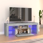 Meuble-TV-avec-lumi-res-LED-Sonoma-gris-120x35x40-cm-meuble-de-meuble-TV-Durable-la