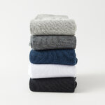 Chaussettes-en-Coton-pour-Homme-Nouveau-Style-d-Affaires-Noires-et-Blanches-Douces-et-Respirantes-Automne