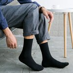 Chaussettes-en-pur-coton-pour-hommes-respirantes-absorbant-la-transpiration-d-pistolet-ant-document-solide-affaires