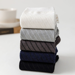 Chaussettes-en-Fibre-de-Bambou-pour-Homme-Harajuku-R-tro-Respirantes-Longues-et-Noires-D-odorantes