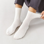 Chaussettes-en-Fibre-de-Bambou-pour-Homme-Harajuku-R-tro-Respirantes-Longues-et-Noires-D-odorantes