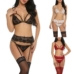 Ensemble-soutien-gorge-et-culotte-en-dentelle-Lingerie-rotique-sous-v-tements-pour-femmes-Bandage-string