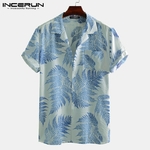 INCERUN-hommes-manches-courtes-revers-imprim-chemise-motif-feuille-tropicale-chemise-fleurs-d-contract-t-hawa