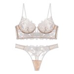 Ensembles-de-Lingerie-fran-aise-pour-femmes-soutien-gorge-Push-Up-culotte-en-dentelle-transparente-ensemble