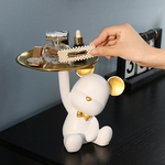 Statue-d-ours-en-r-sine-plateau-de-bonbons-Figurines-d-ours-organisateur-d-articles-divers