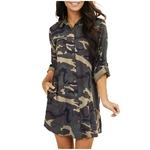 CamSolomon-Robe-col-en-V-avec-poches-pour-femmes-tunique-longue-chemisier-d-contract-manches-longues