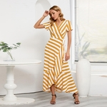 Robe-longue-d-t-avec-poches-pour-femme-tunique-de-plage-motif-floral