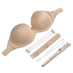 Soutien-gorge-sans-bretelles-pour-femmes-grande-taille-Push-Up-rembourr-bretelles-transparentes-licou-sexy-tailles