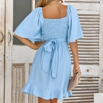 Robe-de-Cocktail-pour-Femme-Tenue-de-Soir-e-Longue-Coupe-Cintr-e-Style-Vintage-Haute