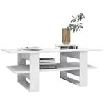 Table-basse-Blanc-brillant-110x55x42-cm-Agglom-r-Salon-de-table-de-th-de-caf-table